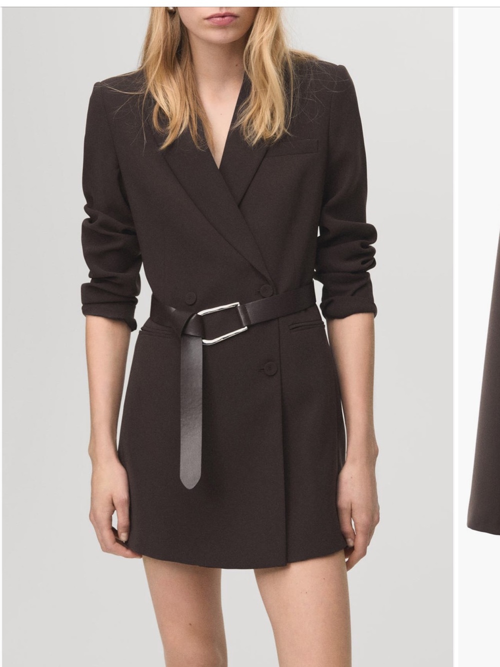 NWT Mango Loida long sleeve double breasted coat dress